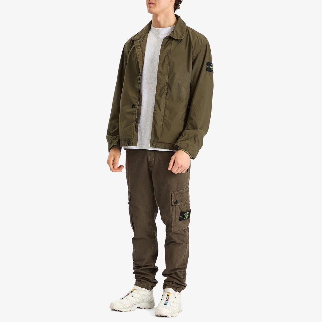 Stone Island Men's Light Compact Touch Poly-TC Jacket Military Green